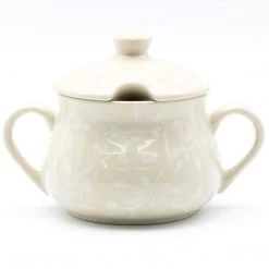 Janelle Imports Family Style Sugar Bowl 14 Oz In Simply White