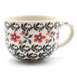 Janelle Imports Latte Cup 16 Oz In Red & Black