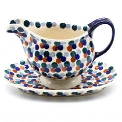 Janelle Imports Gravy Boat W/Tray 1 Qt In The Seventies