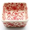 Janelle Imports Tiny Sq. Bowl 8 Oz In Antique Red