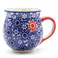 Janelle Imports Gentlemen's Cup 16 Oz In Red Snowflake