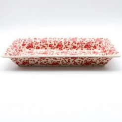 Janelle Imports Sm Rect. Server W/Lip In Antique Red