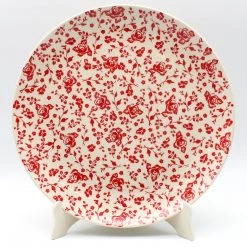 Janelle Imports Round Platter 12.5" In Antique Red