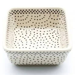 Janelle Imports Tiny Sq. Bowl 8 Oz In Black Elegance