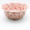 Janelle Imports Lg Retro Bowl In Antique Red