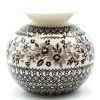 Janelle Imports Round Vase In Gray & Black