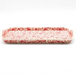 Janelle Imports Bread Server W/Handles In Antique Red