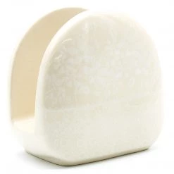Janelle Imports Napkin Holder In White On White