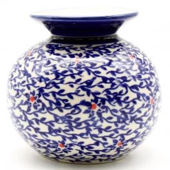 Janelle Imports Round Vase In Touch Of Red