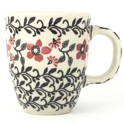 Janelle Imports Bistro Cup 10.5 Oz In Red & Black
