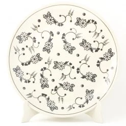 Janelle Imports Dinner Plate 11" In Midnight Garden