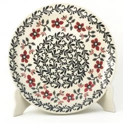 Janelle Imports Luncheon Plate In Red & Black