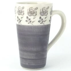Janelle Imports Tall Cup 12 Oz In Gray Rose