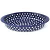 Janelle Imports Sm Oval Baker W/Handles In Blue Tradition
