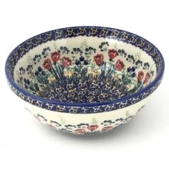 Janelle Imports New Soup Bowl 20 Oz In Red Tulips