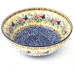 Janelle Imports Round Bowl 64 Oz In Butterfly Meadow