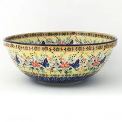 Janelle Imports Round Bowl 64 Oz In Butterfly Meadow