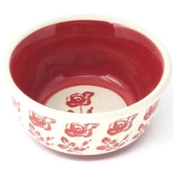 Janelle Imports Tiny Round Bowl 4 Oz In Red Rose