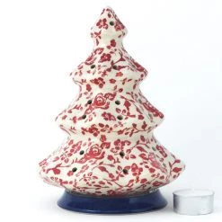 Janelle Imports Tree Tea Candle Holder In Antique Red