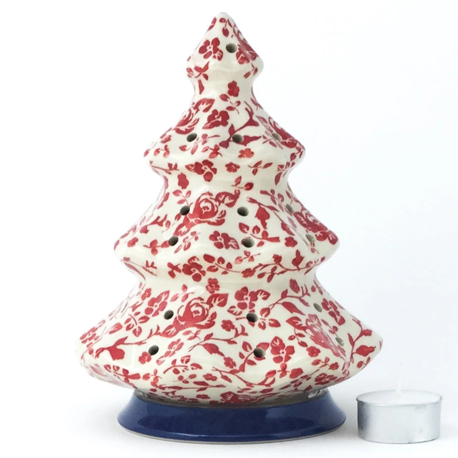 Janelle Imports Tree Tea Candle Holder In Antique Red 3 Janelle Imports Tree Tea Candle Holder In Antique Red