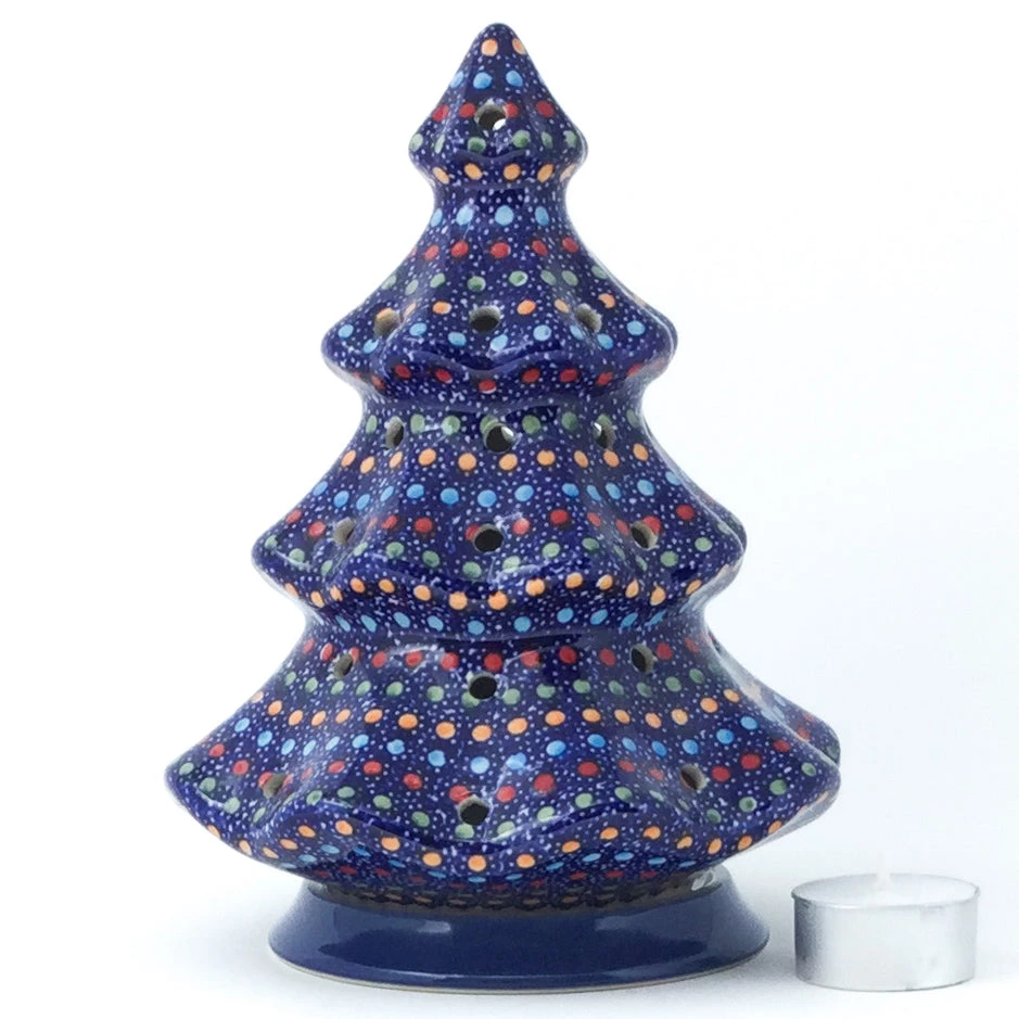 Janelle Imports Tree Tea Candle Holder In Multi-Colored Dots 3 Janelle Imports Tree Tea Candle Holder In Multi-Colored Dots