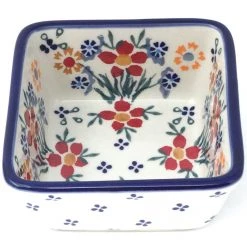 Janelle Imports Tiny Sq. Bowl 8 Oz In Delicate Flowers