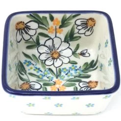 Janelle Imports Tiny Sq. Bowl 8 Oz In Spectacular Daisy