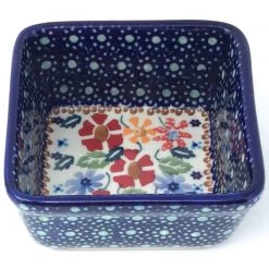 Janelle Imports Tiny Sq. Bowl 8 Oz In Wild Flowers