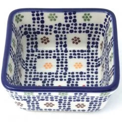 Janelle Imports Tiny Sq. Bowl 8 Oz In Modern Checkers