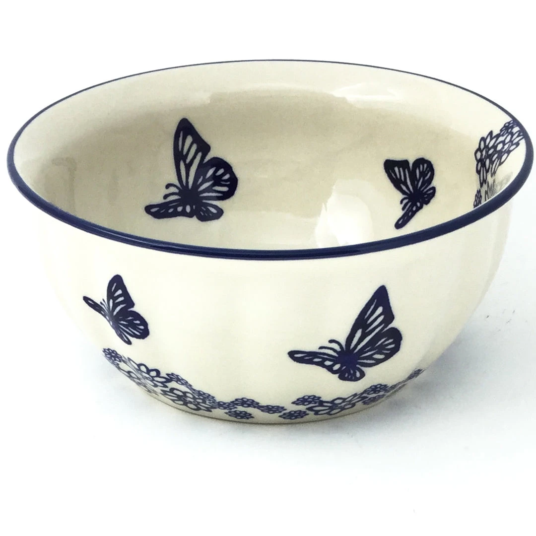 Janelle Imports Scalloped Bowl 48 Oz In Butterfly