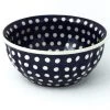 Janelle Imports Scalloped Bowl 48 Oz In White Polka-Dot