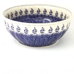 Janelle Imports Scalloped Bowl 128 Oz In Sail Regatta