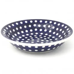 Janelle Imports Sm Pasta Bowl In White Polka-Dot