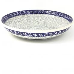 Janelle Imports Lg Pasta Bowl In Light & Dark Snowflake