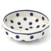 Janelle Imports Shallow Little Bowl 12 Oz In Blue Polka-Dot