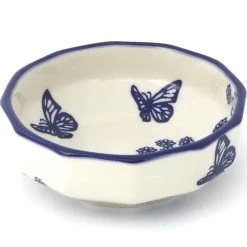 Janelle Imports Shallow Little Bowl 12 Oz In Butterfly