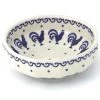 Janelle Imports Shallow Little Bowl 12 Oz In Blue Roosters