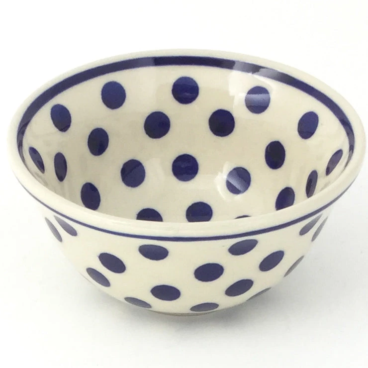 Janelle Imports Spice & Herb Bowl 8 Oz In Blue Polka-Dot 3 Janelle Imports Spice & Herb Bowl 8 Oz In Blue Polka-Dot