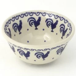 Janelle Imports Spice & Herb Bowl 8 Oz In Blue Roosters