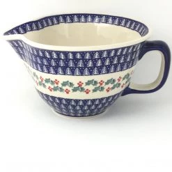 Janelle Imports Batter Bowl 64 Oz In Winter Holly