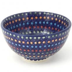 Janelle Imports Rice Bowl In Multi-Colored Dots