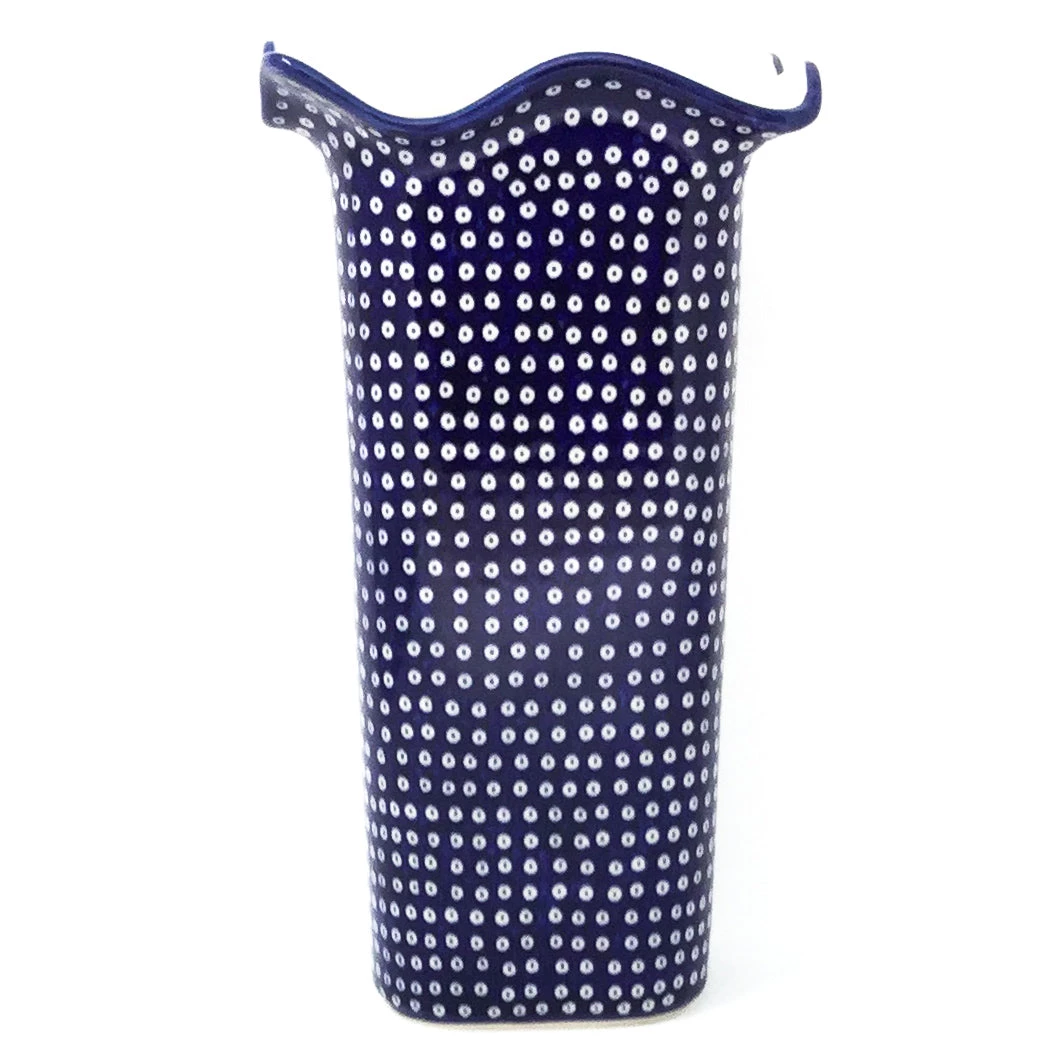 Janelle Imports Fluted Vase In Blue Elegance 3 Janelle Imports Fluted Vase In Blue Elegance