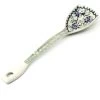 Janelle Imports Colander Spoon 12" In Blue & Green Flowers 1 Janelle Imports Colander Spoon 12" In Blue & Green Flowers