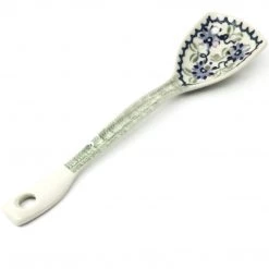 Janelle Imports Colander Spoon 12" In Blue & Green Flowers