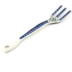 Janelle Imports Serving Fork 12" In Blue Meadow