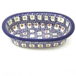 Janelle Imports Sm Oval Baker In Modern Checkers