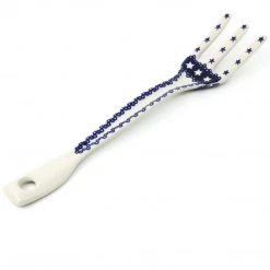 Janelle Imports Serving Fork 12" In Blue Stars