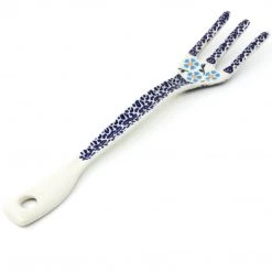 Janelle Imports Serving Fork 12" In Blue Daisy