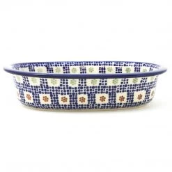 Janelle Imports Sm Oval Baker In Modern Checkers