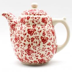 Janelle Imports Tall Teapot 2 Qt In Antique Red